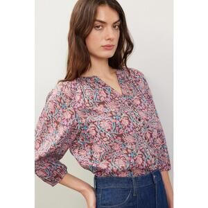 Apiece Apart Mitte Floral Top Size L Multicolor